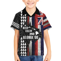 Hawaii 1959 Statehood Day Kid Hawaiian Shirt Classic Style LT05 Kid Black - Polynesian Pride