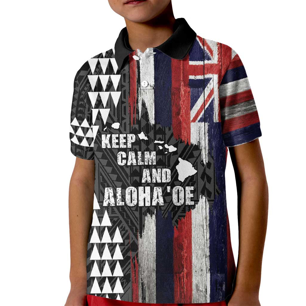 Hawaii 1959 Statehood Day Kid Polo Shirt Classic Style LT05 Kid Black - Polynesian Pride