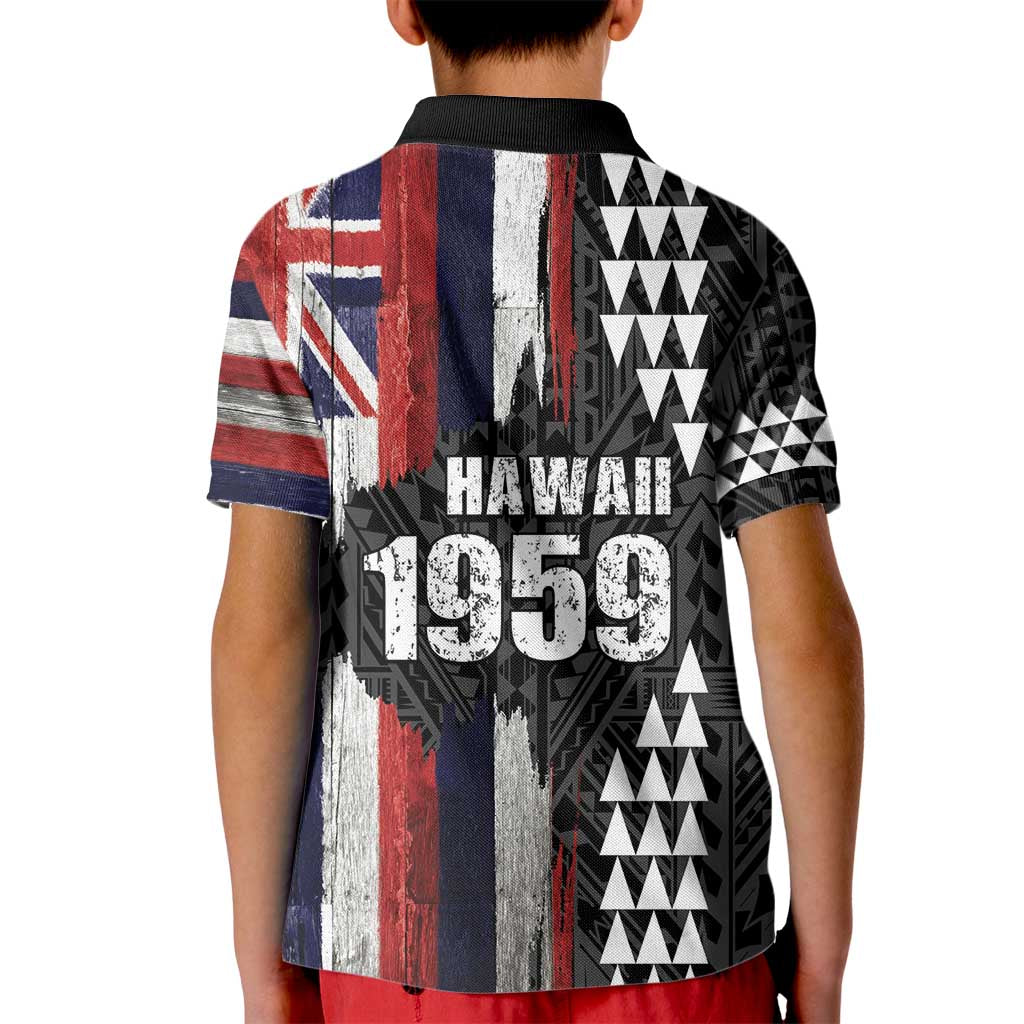 Hawaii 1959 Statehood Day Kid Polo Shirt Classic Style LT05 - Polynesian Pride