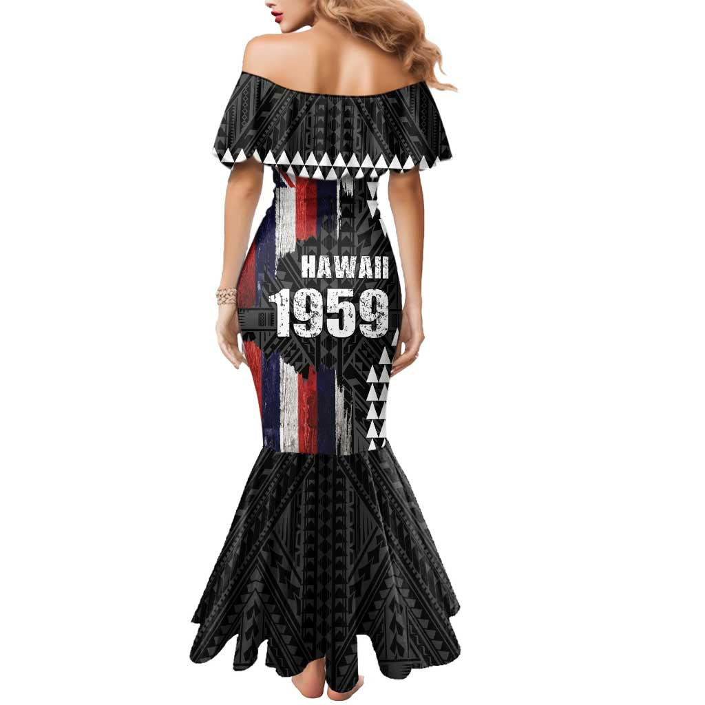 Hawaii 1959 Statehood Day Mermaid Dress Classic Style LT05 - Polynesian Pride