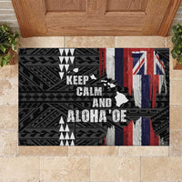 Hawaii 1959 Statehood Day Rubber Doormat Classic Style LT05 Black - Polynesian Pride