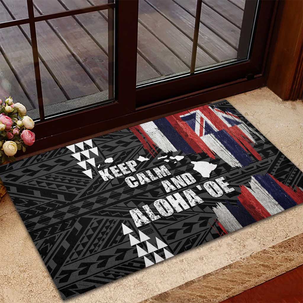 Hawaii 1959 Statehood Day Rubber Doormat Classic Style LT05 - Polynesian Pride