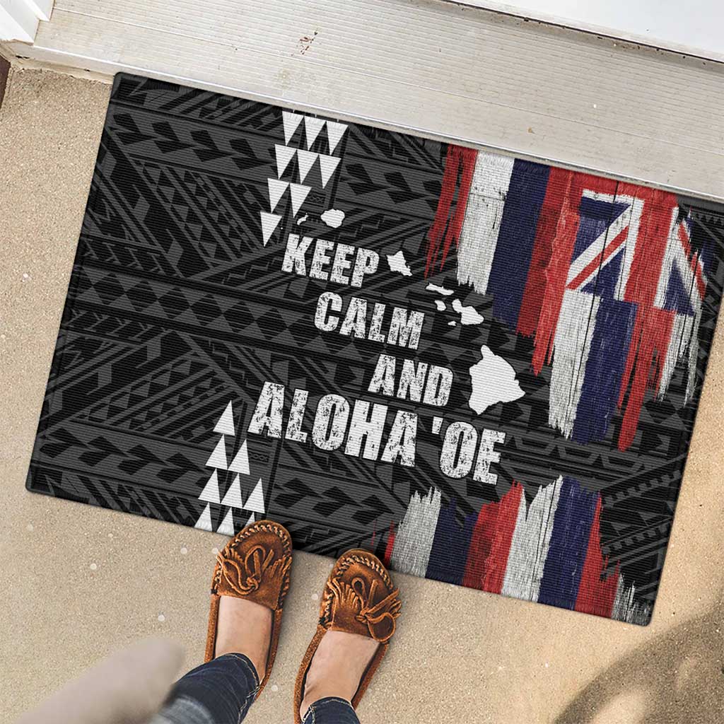 Hawaii 1959 Statehood Day Rubber Doormat Classic Style LT05 - Polynesian Pride