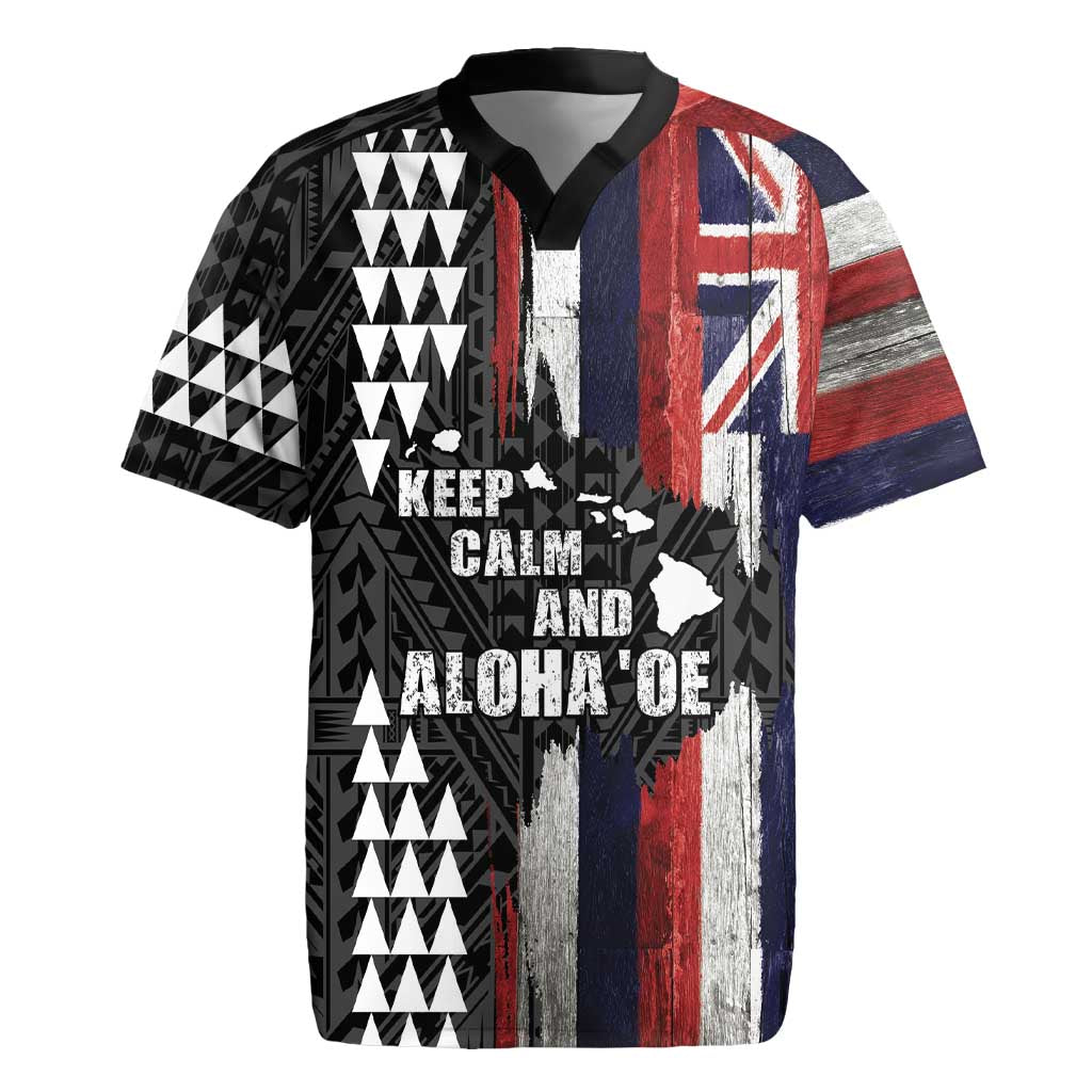 Hawaii 1959 Statehood Day Rugby Jersey Classic Style LT05 Black - Polynesian Pride