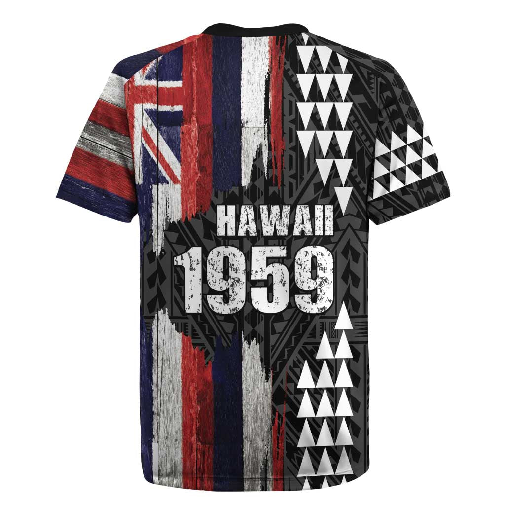 Hawaii 1959 Statehood Day Rugby Jersey Classic Style LT05 - Polynesian Pride
