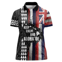 Hawaii 1959 Statehood Day Women Polo Shirt Classic Style LT05 Female Black - Polynesian Pride