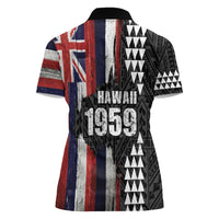 Hawaii 1959 Statehood Day Women Polo Shirt Classic Style LT05 - Polynesian Pride