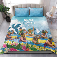 Hawaii Outrigger Canoe Race Bedding Set Polynesian Style Watercolor Style LT05 - Polynesian Pride