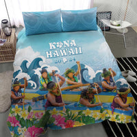Hawaii Outrigger Canoe Race Bedding Set Polynesian Style Watercolor Style LT05 - Polynesian Pride