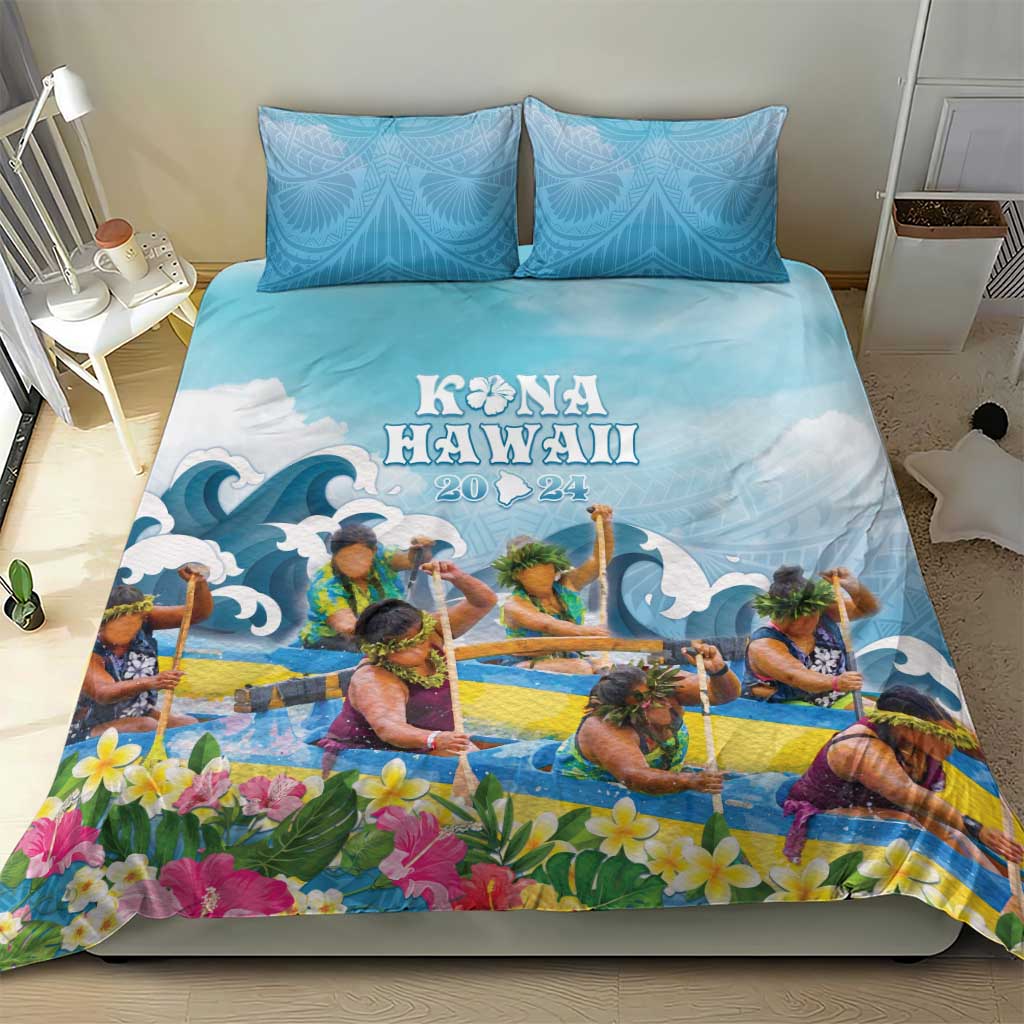Hawaii Outrigger Canoe Race Bedding Set Polynesian Style Watercolor Style LT05 - Polynesian Pride