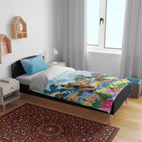 Hawaii Outrigger Canoe Race Bedding Set Polynesian Style Watercolor Style LT05 - Polynesian Pride