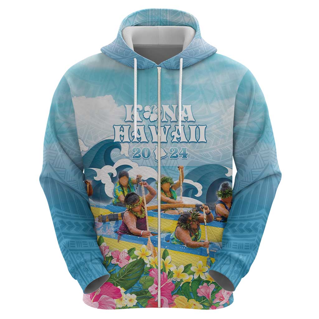 Hawaii Outrigger Canoe Race Hoodie Polynesian Style Watercolor Style LT05 - Polynesian Pride