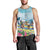 Hawaii Outrigger Canoe Race Men Tank Top Polynesian Style Watercolor Style