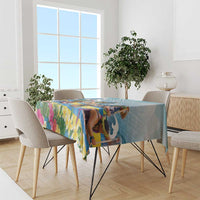 Hawaii Outrigger Canoe Race Tablecloth Polynesian Style Watercolor Style LT05 - Polynesian Pride