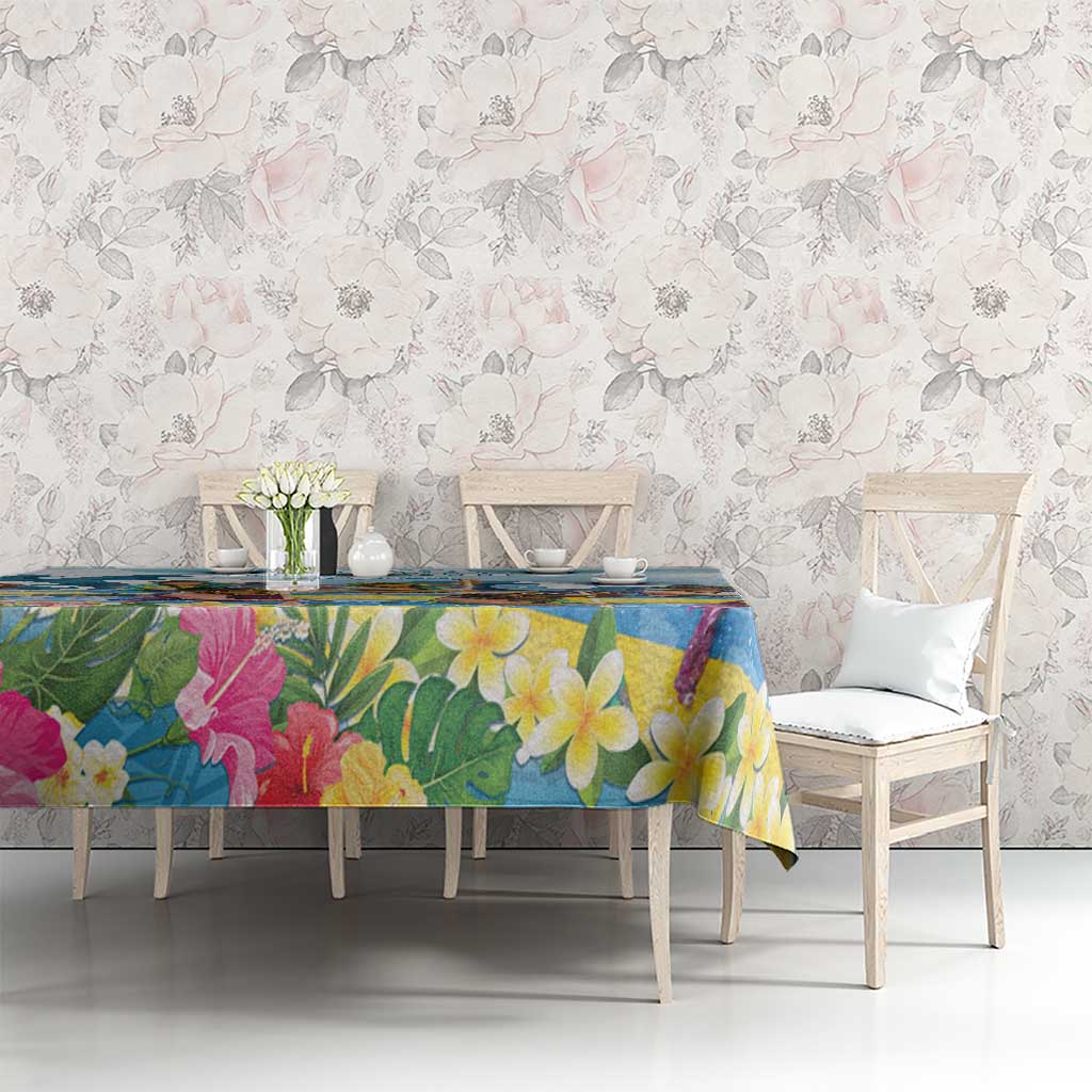 Hawaii Outrigger Canoe Race Tablecloth Polynesian Style Watercolor Style LT05 - Polynesian Pride