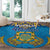 Tuvalu Independence Day Round Carpet Coat Of Arms With Polynesian Dolphin Tattoo