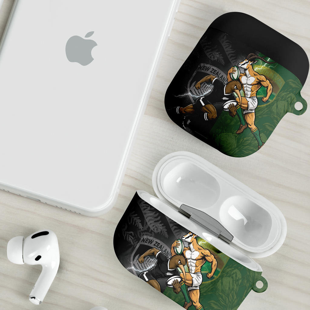South Africa And New Zealand AirPods Case Springboks And Kiwis Rugby Rivalry LT05 - Polynesian Pride