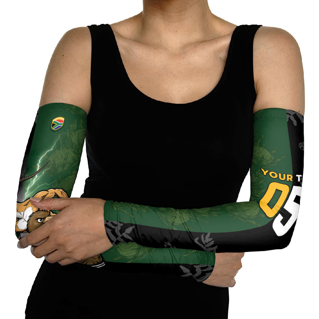 Custom South Africa And New Zealand Arm Sleeves Springboks And Kiwis Rugby Rivalry LT05 - Polynesian Pride