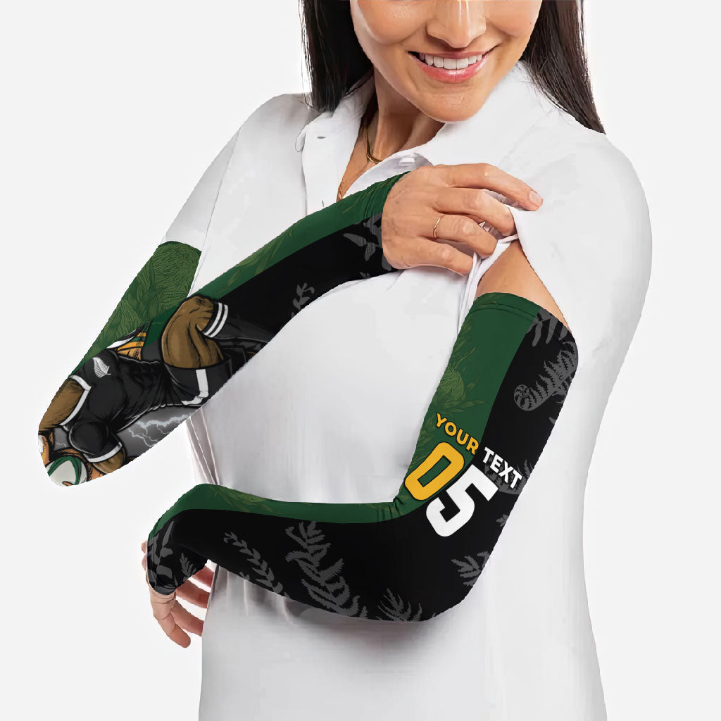 Custom South Africa And New Zealand Arm Sleeves Springboks And Kiwis Rugby Rivalry LT05 - Polynesian Pride