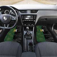 Custom South Africa And New Zealand Car Mats Springboks And Kiwis Rugby Rivalry LT05 Set 2pcs - Front Black - Polynesian Pride