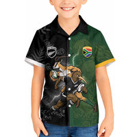Custom South Africa And New Zealand Hawaiian Shirt Springboks And Kiwis Rugby Rivalry LT05 - Polynesian Pride