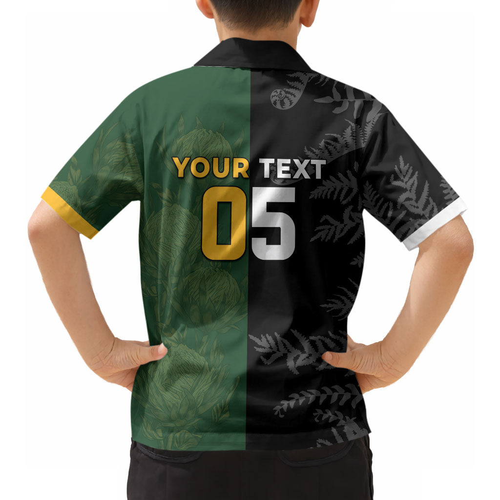 Custom South Africa And New Zealand Hawaiian Shirt Springboks And Kiwis Rugby Rivalry LT05 - Polynesian Pride