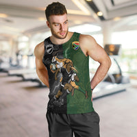 Custom South Africa And New Zealand Men Tank Top Springboks And Kiwis Rugby Rivalry LT05 Black - Polynesian Pride