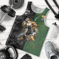 Custom South Africa And New Zealand Men Tank Top Springboks And Kiwis Rugby Rivalry LT05 - Polynesian Pride