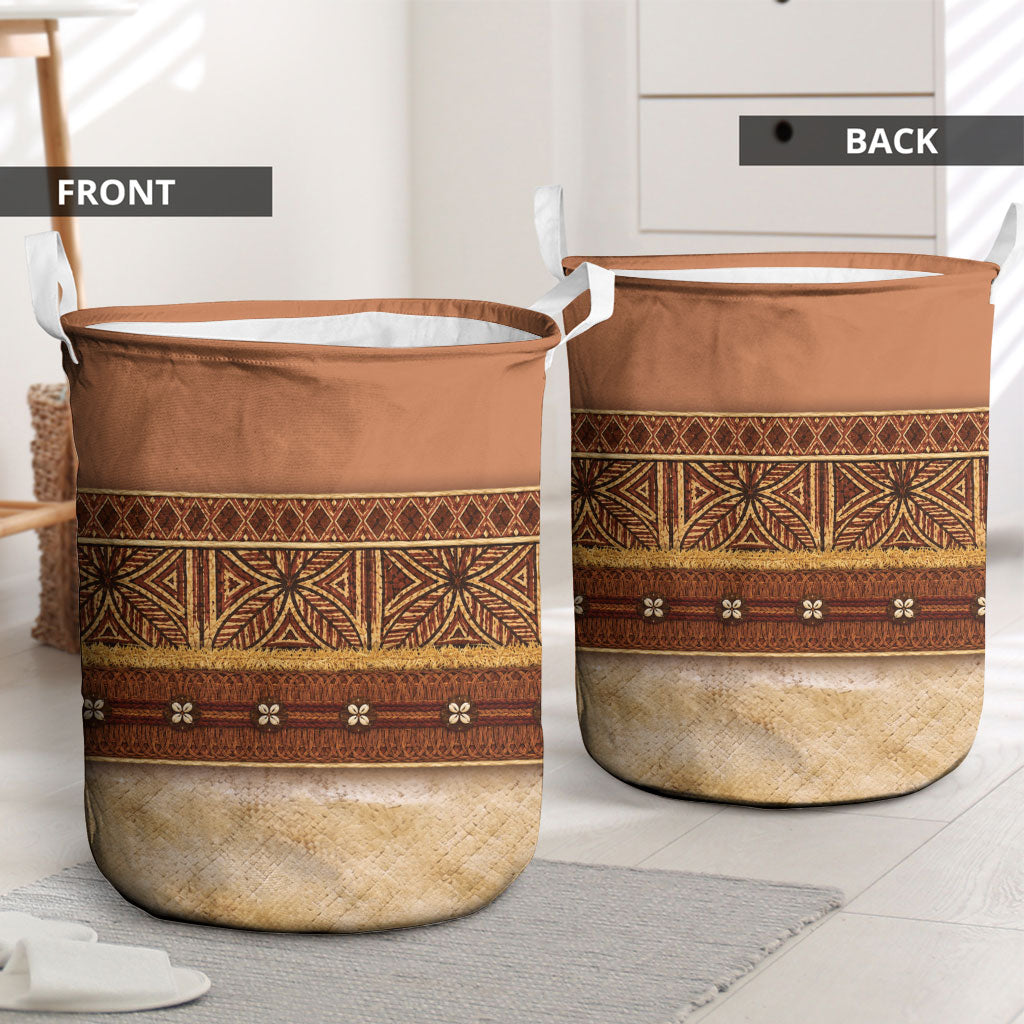 Polynesian Princess Inspired Cosplay Costume Laundry Basket Traditional Tapa Pattern LT05 - Polynesian Pride