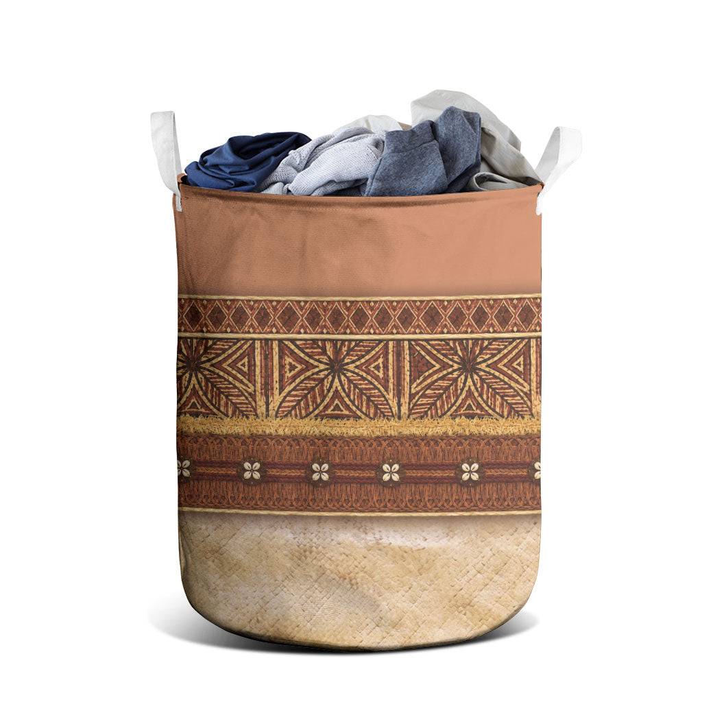 Polynesian Princess Inspired Cosplay Costume Laundry Basket Traditional Tapa Pattern LT05 - Polynesian Pride