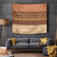 Polynesian Princess Inspired Cosplay Costume Tapestry Traditional Tapa Pattern LT05 Brown - Polynesian Pride