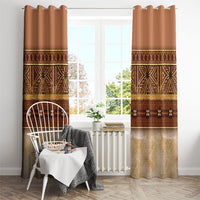 Polynesian Princess Inspired Cosplay Costume Window Curtain Traditional Tapa Pattern LT05 - Polynesian Pride
