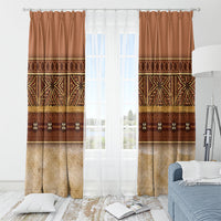 Polynesian Princess Inspired Cosplay Costume Window Curtain Traditional Tapa Pattern LT05 - Polynesian Pride