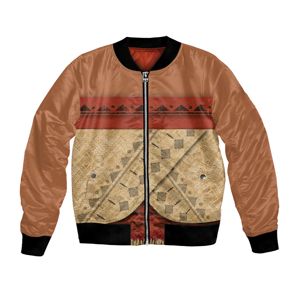 Island Elder Inspired Costume Bomber Jacket Polynesian Tribal Pattern LT05 Unisex Multicolor - Polynesian Pride