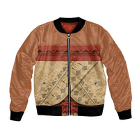 Island Elder Inspired Costume Bomber Jacket Polynesian Tribal Pattern LT05 Unisex Multicolor - Polynesian Pride