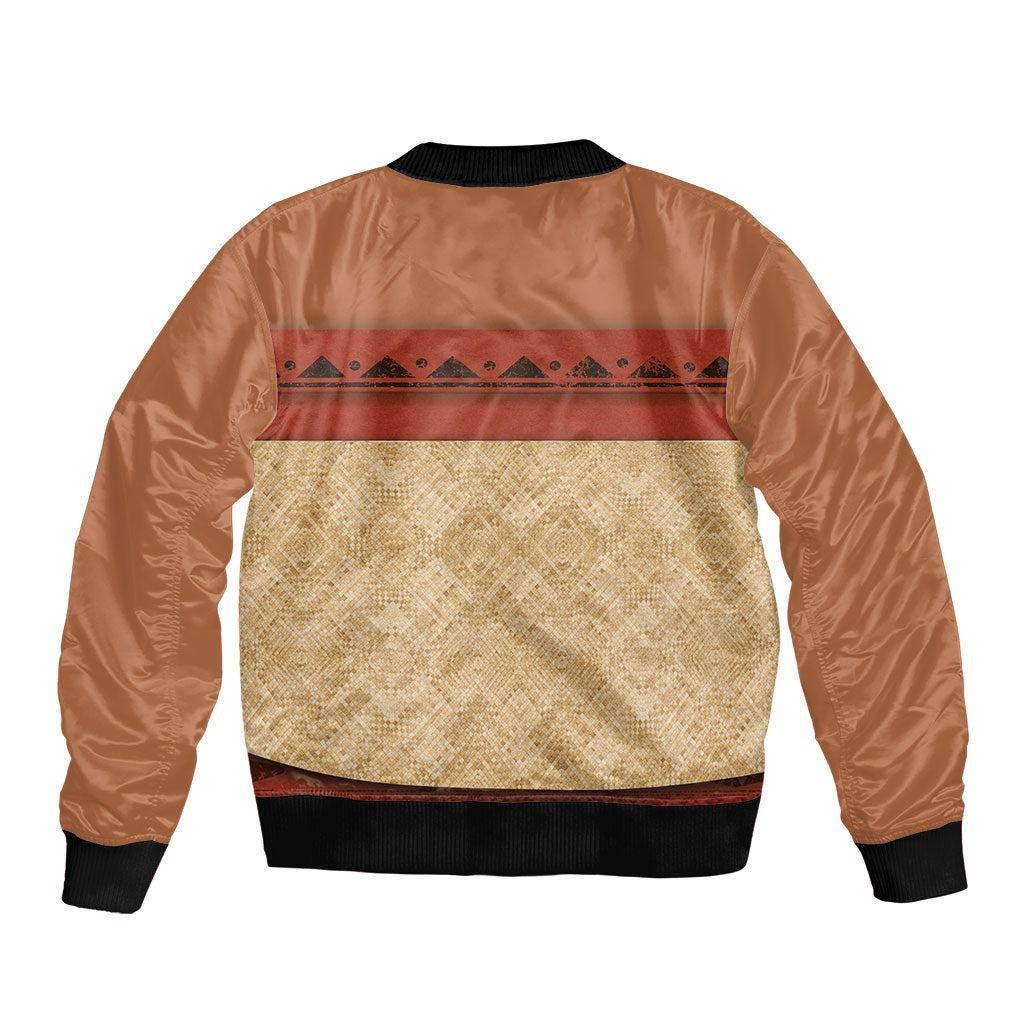 Island Elder Inspired Costume Bomber Jacket Polynesian Tribal Pattern LT05 - Polynesian Pride