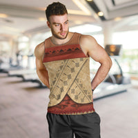 Island Elder Inspired Costume Men Tank Top Polynesian Tribal Pattern LT05 Multicolor - Polynesian Pride