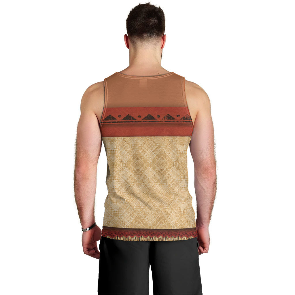 Island Elder Inspired Costume Men Tank Top Polynesian Tribal Pattern LT05 - Polynesian Pride