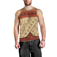 Island Elder Inspired Costume Men Tank Top Polynesian Tribal Pattern LT05 - Polynesian Pride