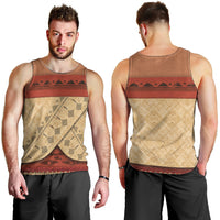 Island Elder Inspired Costume Men Tank Top Polynesian Tribal Pattern LT05 - Polynesian Pride