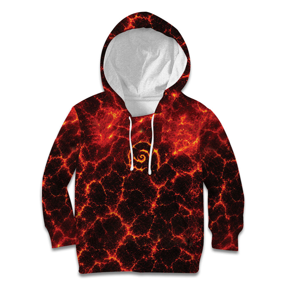 Lava Monster Costume Kid Hoodie Fiery Lava Spiral LT05 Hoodie Red - Polynesian Pride