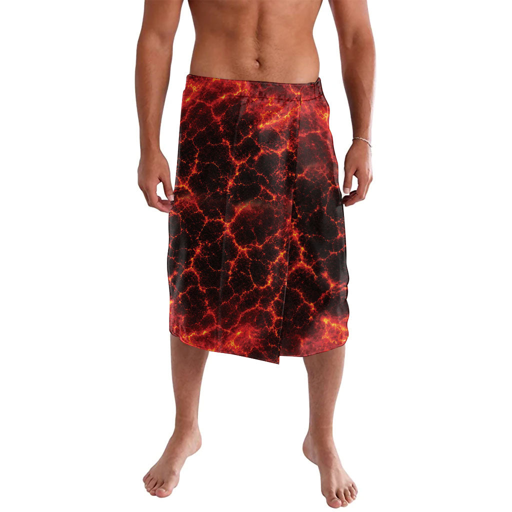 Lava Monster Costume Lavalava Fiery Lava Spiral LT05 Red - Polynesian Pride