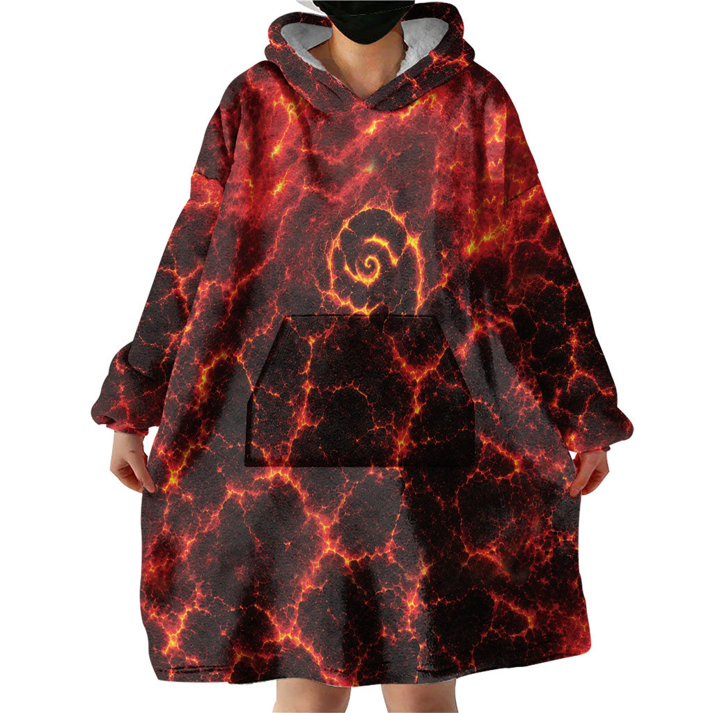 Lava Monster Costume Wearable Blanket Hoodie Fiery Lava Spiral LT05 - Polynesian Pride