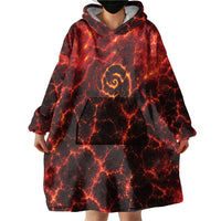 Lava Monster Costume Wearable Blanket Hoodie Fiery Lava Spiral LT05 - Polynesian Pride