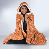 Lapita Culture Hooded Blanket Iconic Double Face Pattern LT05 - Polynesian Pride
