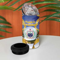 Samoa Christmas 4 in 1 Can Cooler Tumbler Snow Globe With Samoan Santa LT05 - Polynesian Pride
