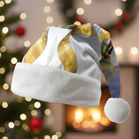 Samoa Christmas Santa Hat Snow Globe With Samoan Santa LT05 Without Fur Navy - Polynesian Pride
