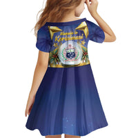 Samoa Christmas Kid Short Sleeve Dress Snow Globe With Samoan Santa LT05 - Polynesian Pride