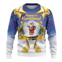 Samoa Christmas Ugly Christmas Sweater Snow Globe With Samoan Santa LT05 - Polynesian Pride