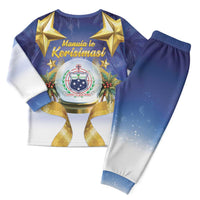 Samoa Christmas Pajama Set Snow Globe With Samoan Santa LT05 - Polynesian Pride